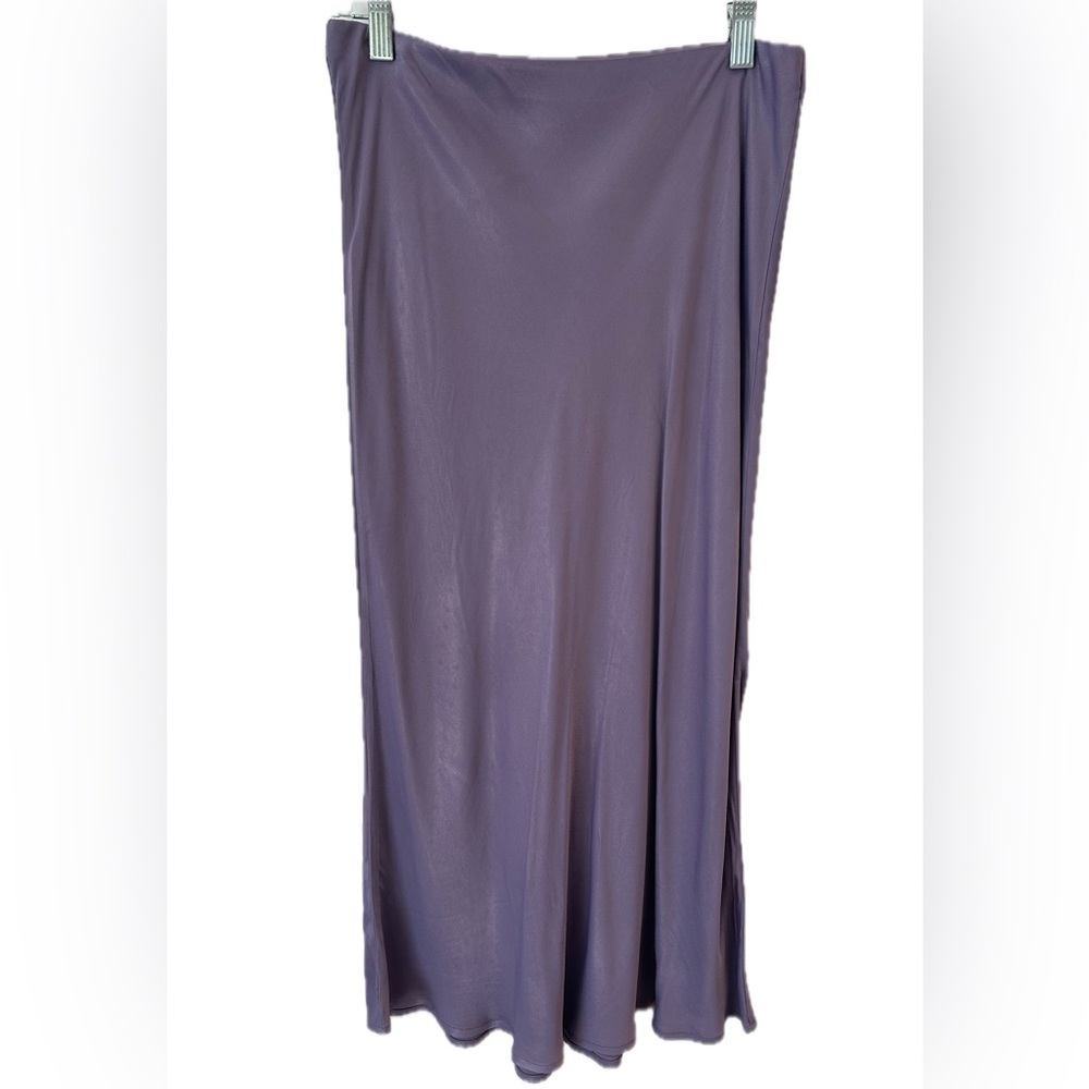 NWT Anthropology Tilda Satin Skirt Midi Skirt in Lilac